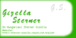 gizella sterner business card